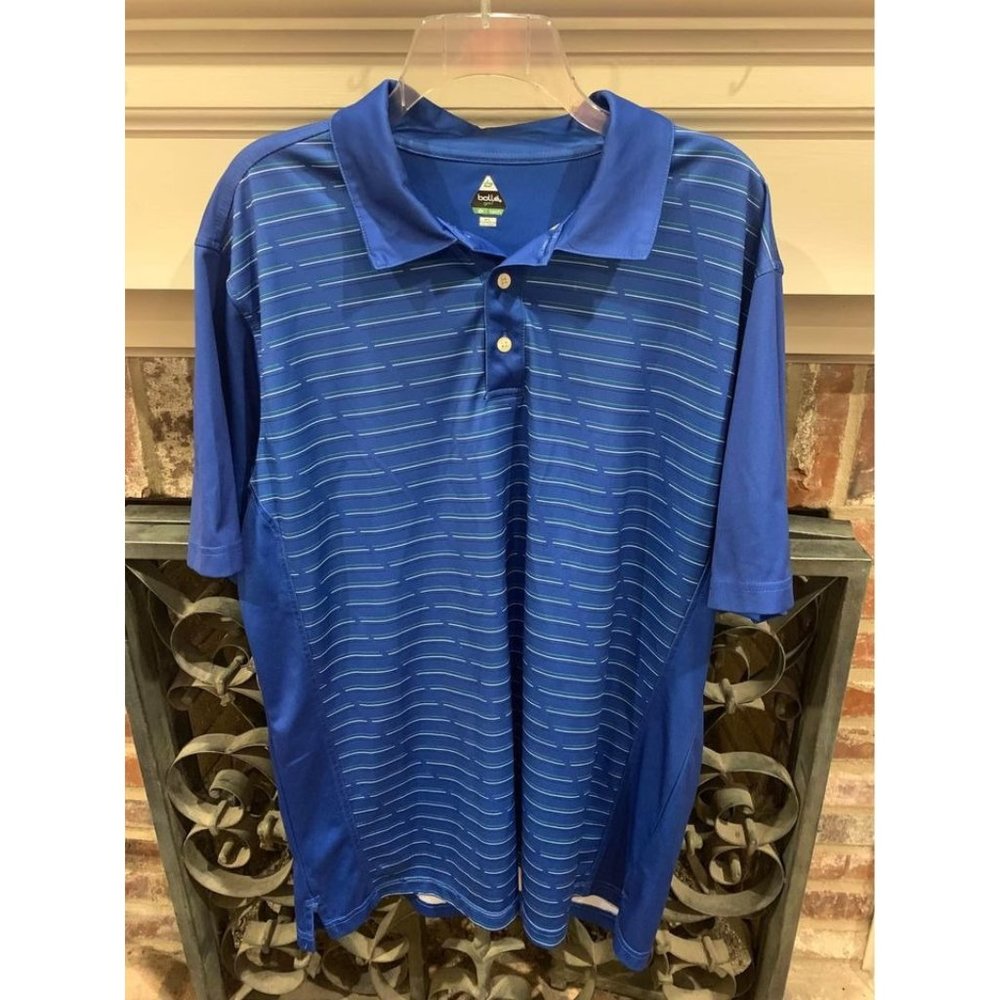 Bolle golf shirt, mens size XL, royal blue (bin EE)